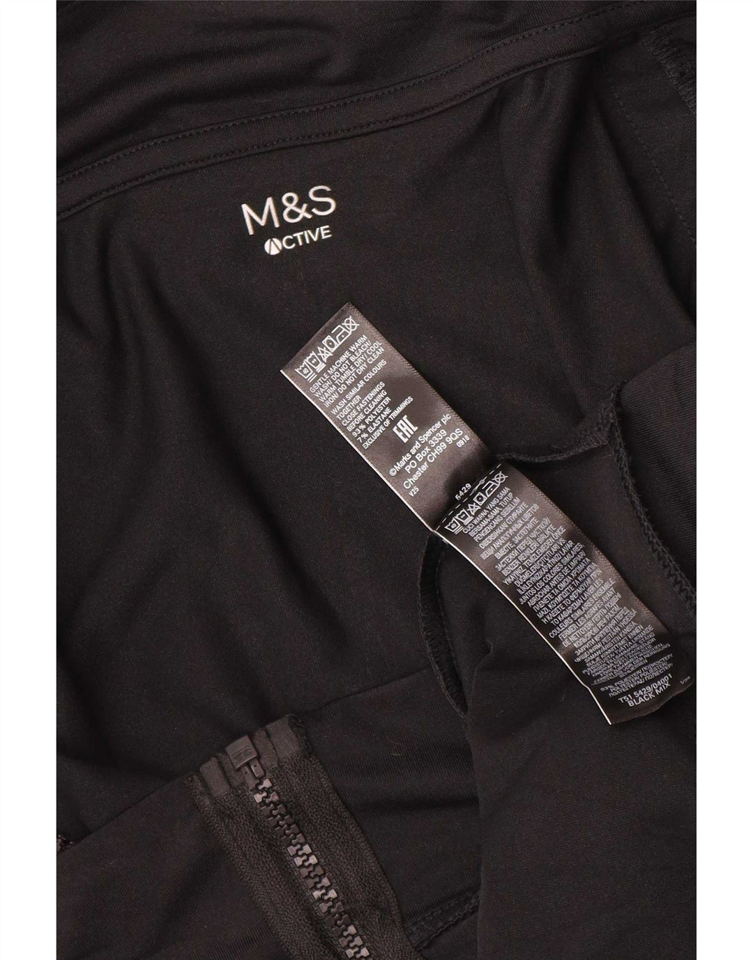 Jaqueta feminina de agasalho Marks & Spencer Reino Unido 18 XL preto colorblock