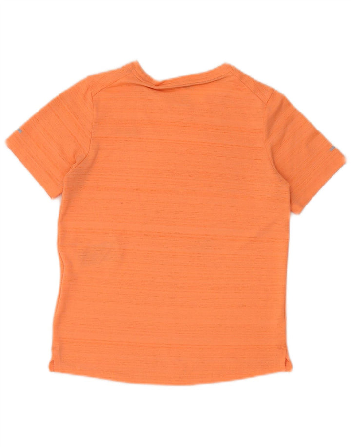 Camiseta Nike Boys Dri Fit Top 8-9 Anos Pequeno Poliéster Listrado Laranja