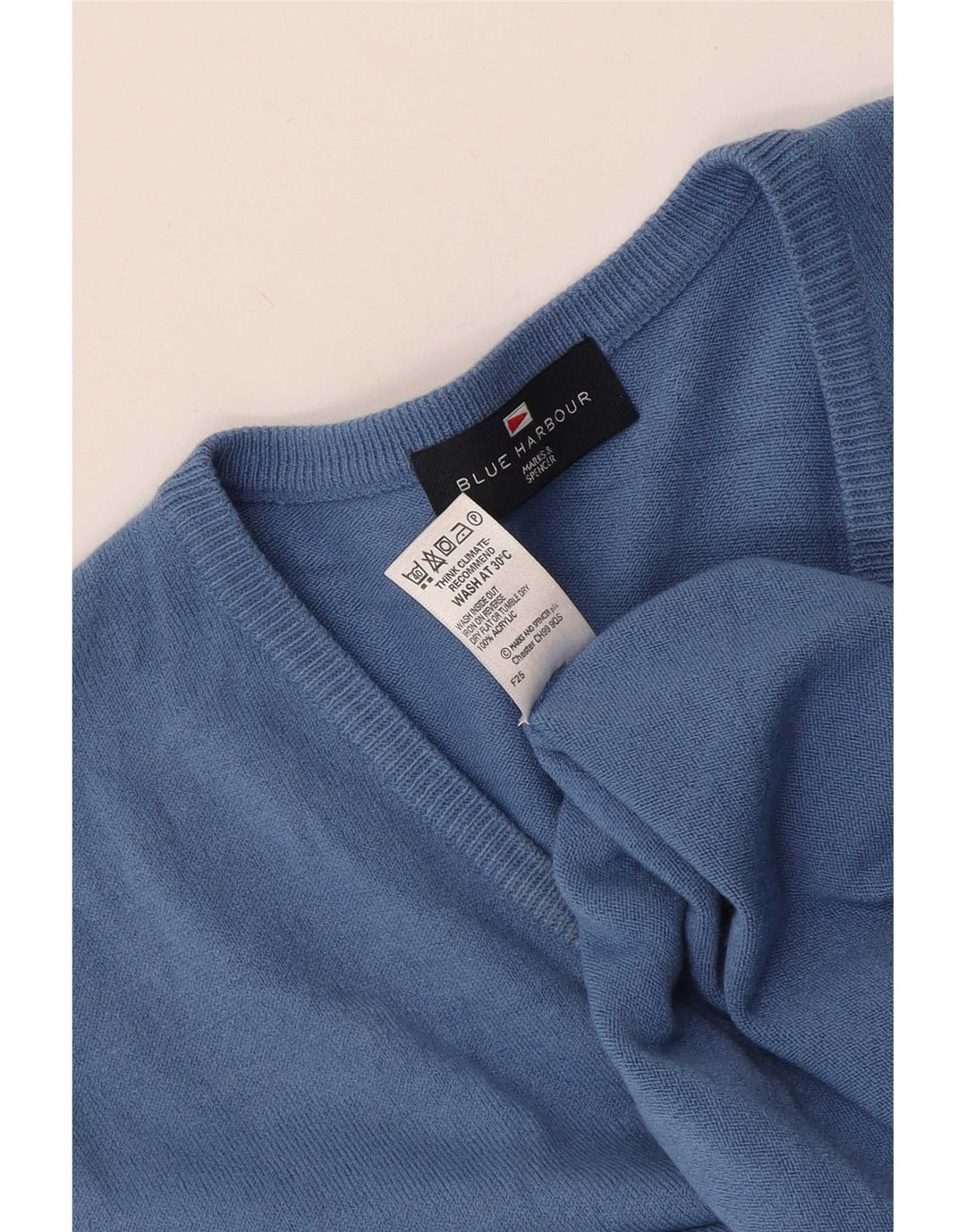 Regata masculina Marks & Spencer azul Harbour colete grande acrílico