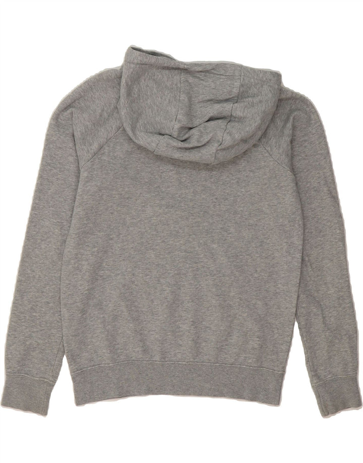 NIKE Womens Oversized Graphic Hoodie Jumper UK 6 XS Grey Cotton Vintage Nike and Second-Hand Nike from Messina Hembry 