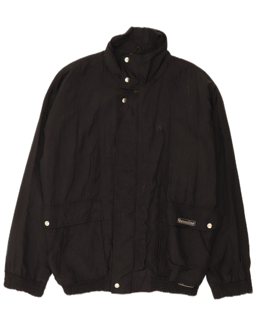 Jaqueta bomber masculina vintage UK 42 XL preta