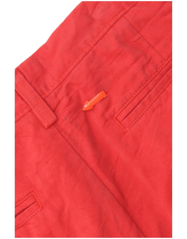 Nautica Mens Chino Shorts W32 Médio Algodão Vermelho