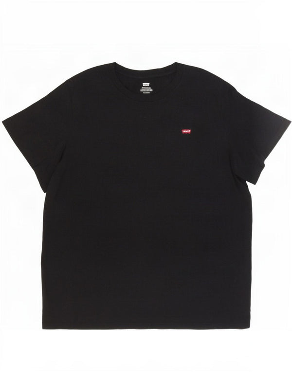 Camiseta feminina Levi's UK 22 3XL algodão preto