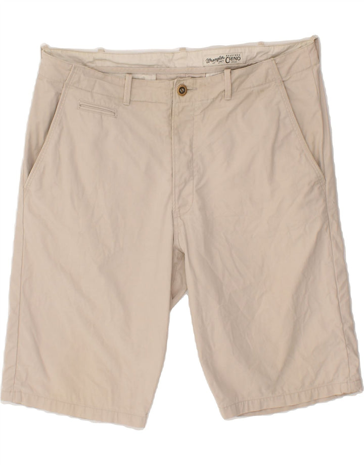 WRANGLER Mens Chino Shorts W38 XL  Beige Cotton Vintage Wrangler and Second-Hand Wrangler from Messina Hembry 