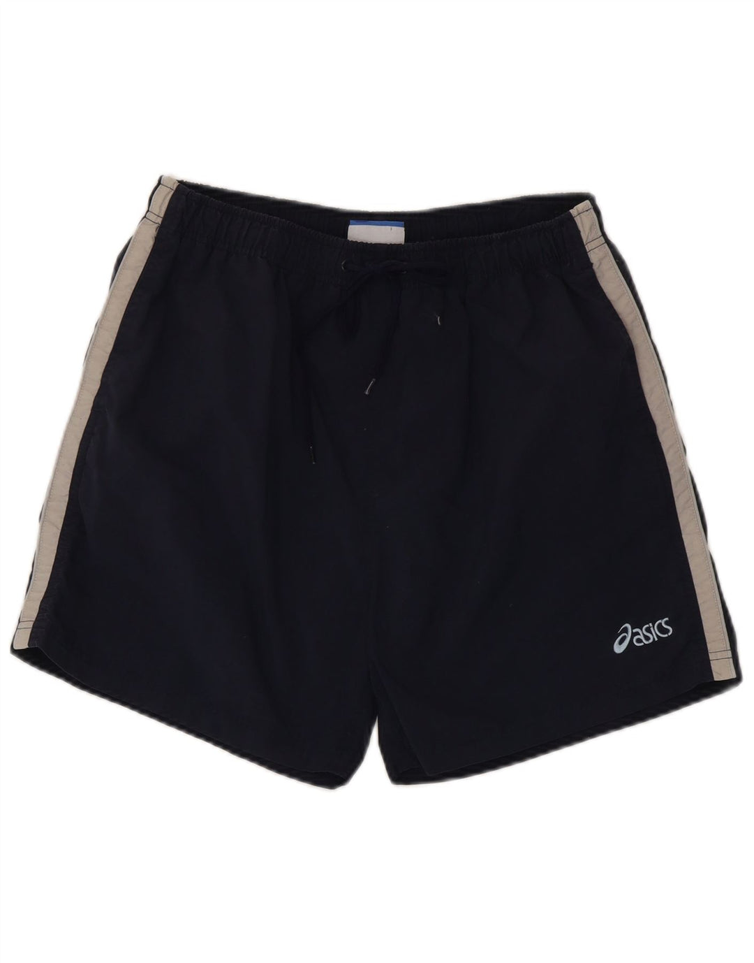 Shorts esportivos masculinos Asics médio azul marinho Colourblock Nylon