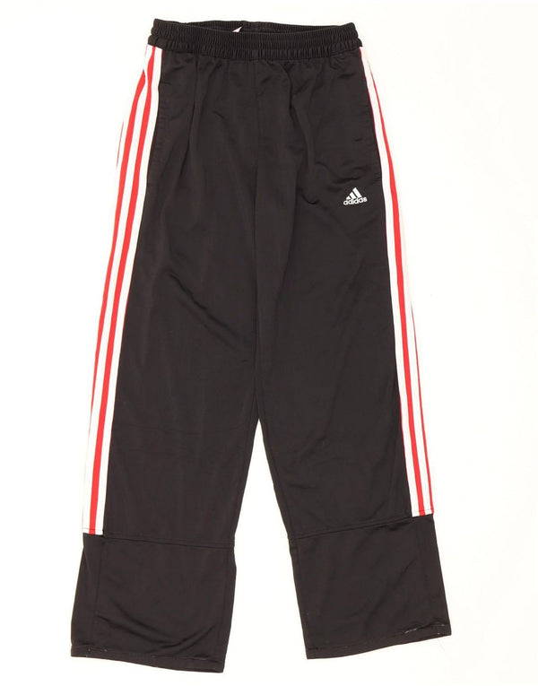 Calças de treino Adidas meninas 15-16 anos preto colorblock poliéster
