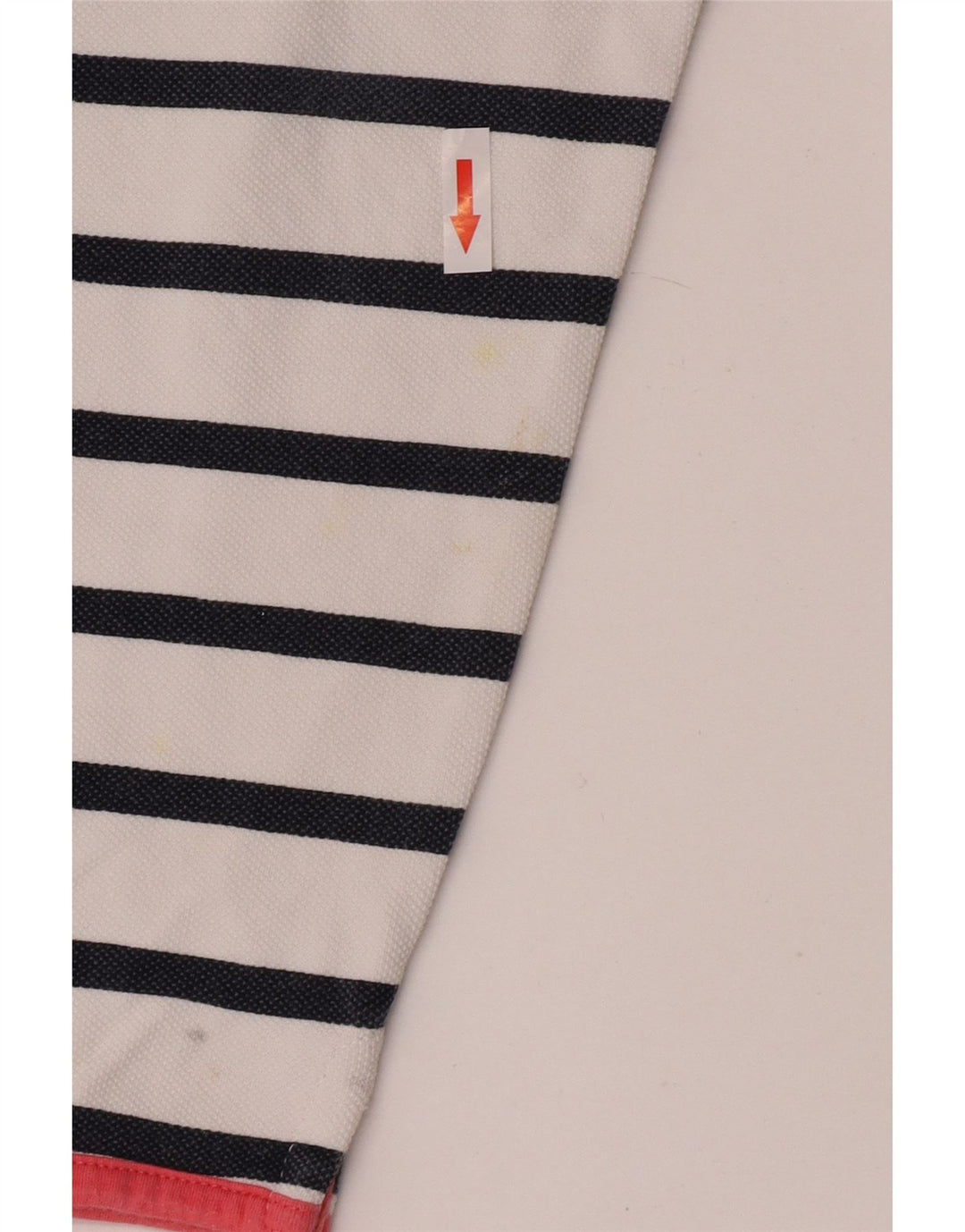 Crew Clothing moletom feminino Jumper UK 10 pequeno listrado branco
