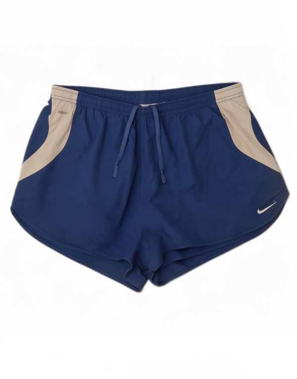 Shorts esportivos masculinos Nike 2XL azul colorblock poliéster