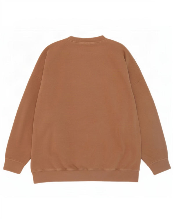 Nike feminino oversized moletom jumper reino unido 16 grande algodão marrom
