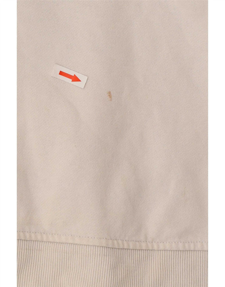 Fila moletom gráfico masculino jumper médio branco colorblock algodão