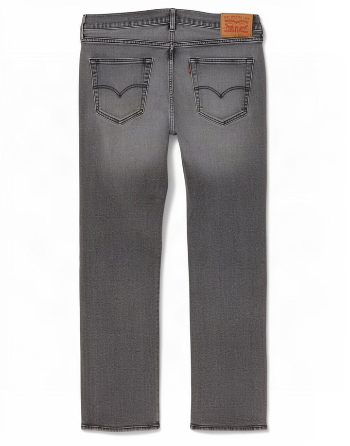 Calça jeans masculina Levi's 501 Straight W38 L32 cinza algodão