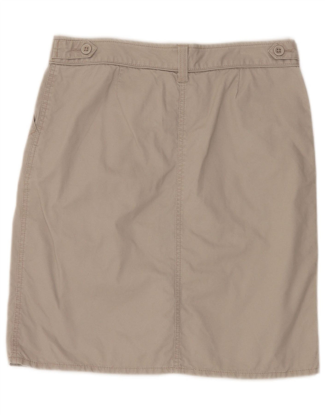 Saia lápis feminina Marks & Spencer UK 12 médio W32 algodão bege