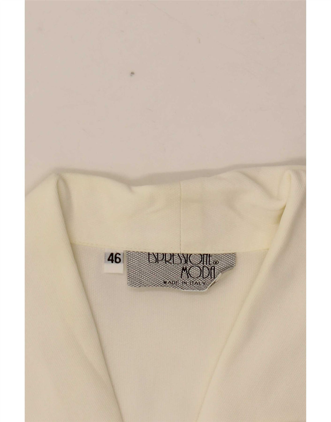 Camisa feminina vintage UK 16 grande branca