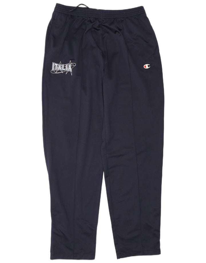 Calça de treino masculina Champion Italia Graphic 2XL poliéster azul marinho