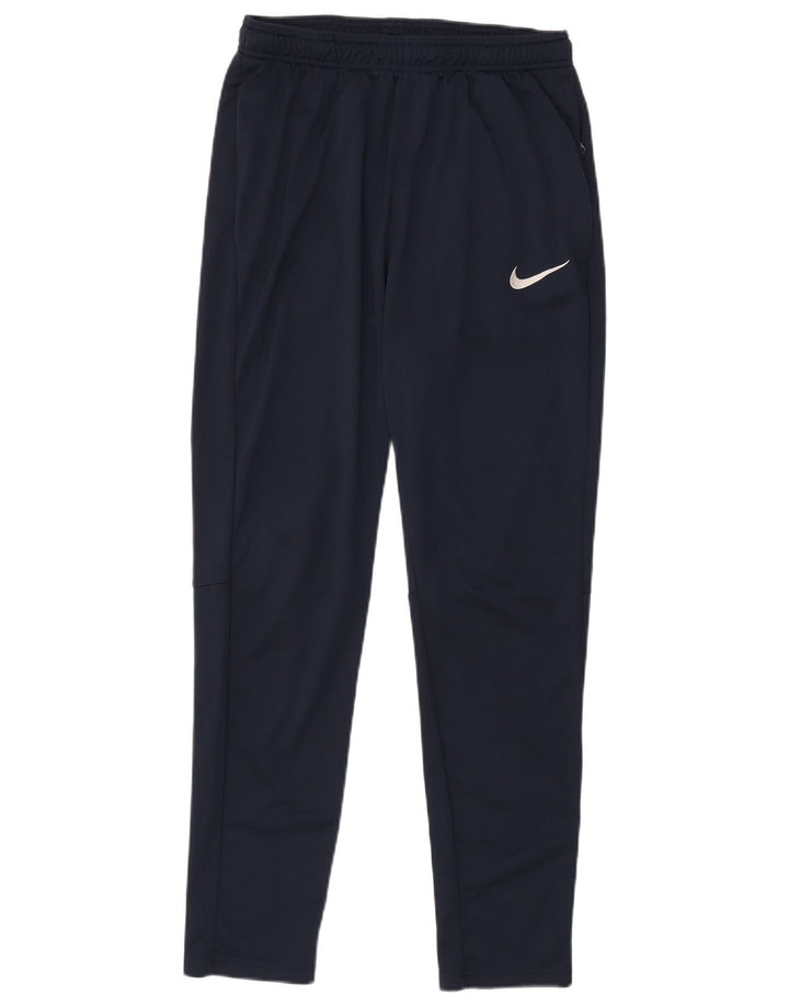 Calça de treino masculina Nike Dri Fit grande poliéster azul marinho