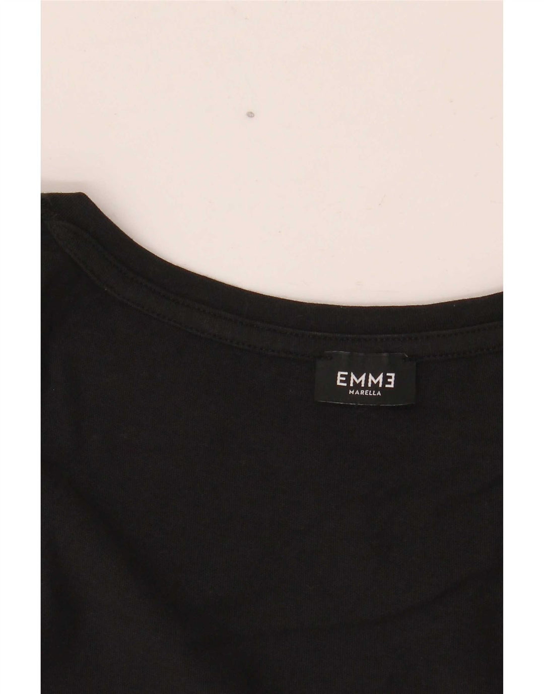 Marella Womens EMME Graphic Top Manga 3/4 Reino Unido 12 Médio Preto