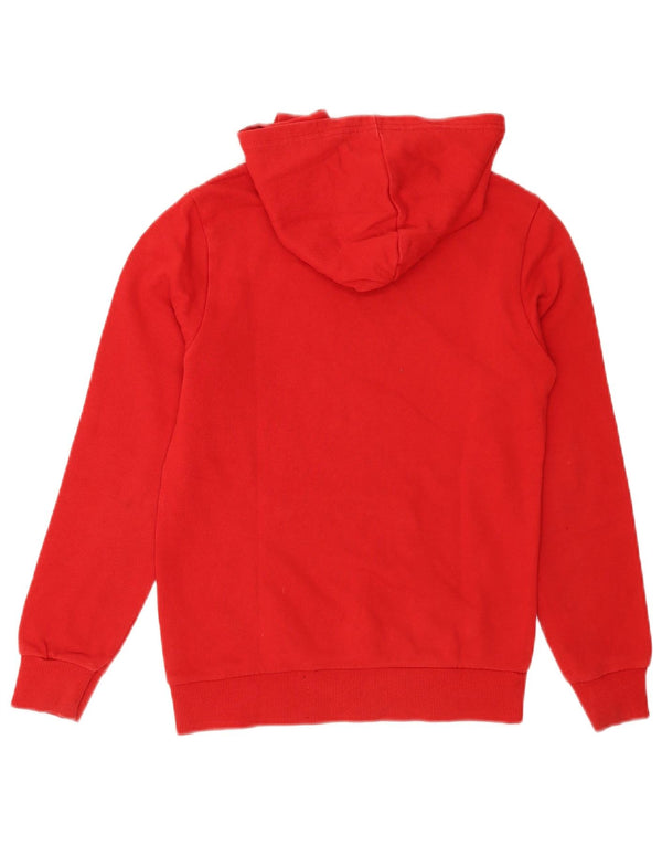 Benetton Boys Graphic Hoodie Jumper 10-11 Anos XL Vermelho Colorblock Algodão