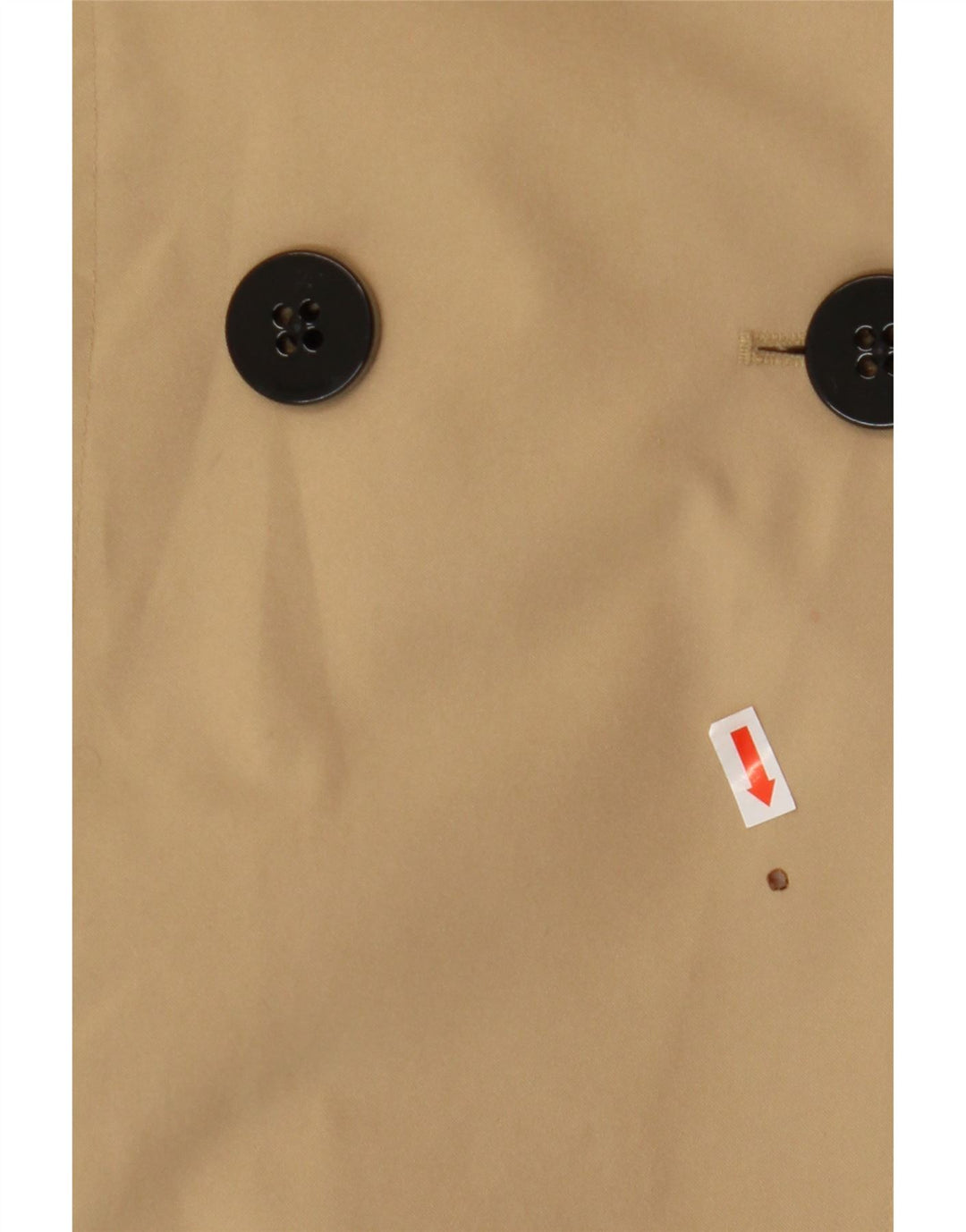 Trench Coat feminino GUESS UK 10 pequeno poliéster bege