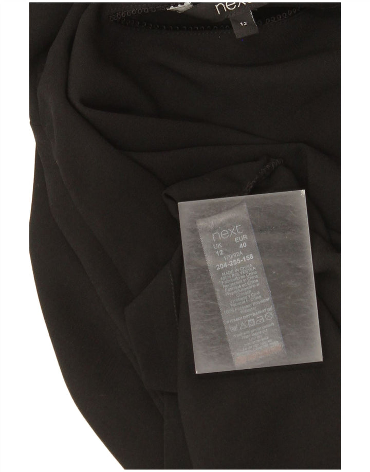 Próximo Vestido feminino sem ombro UK 12 poliéster preto médio