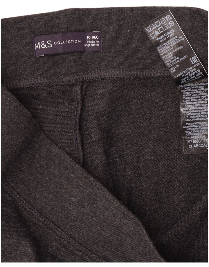 Calça de treino feminina Marks & Spencer Reino Unido 10 algodão cinza pequeno