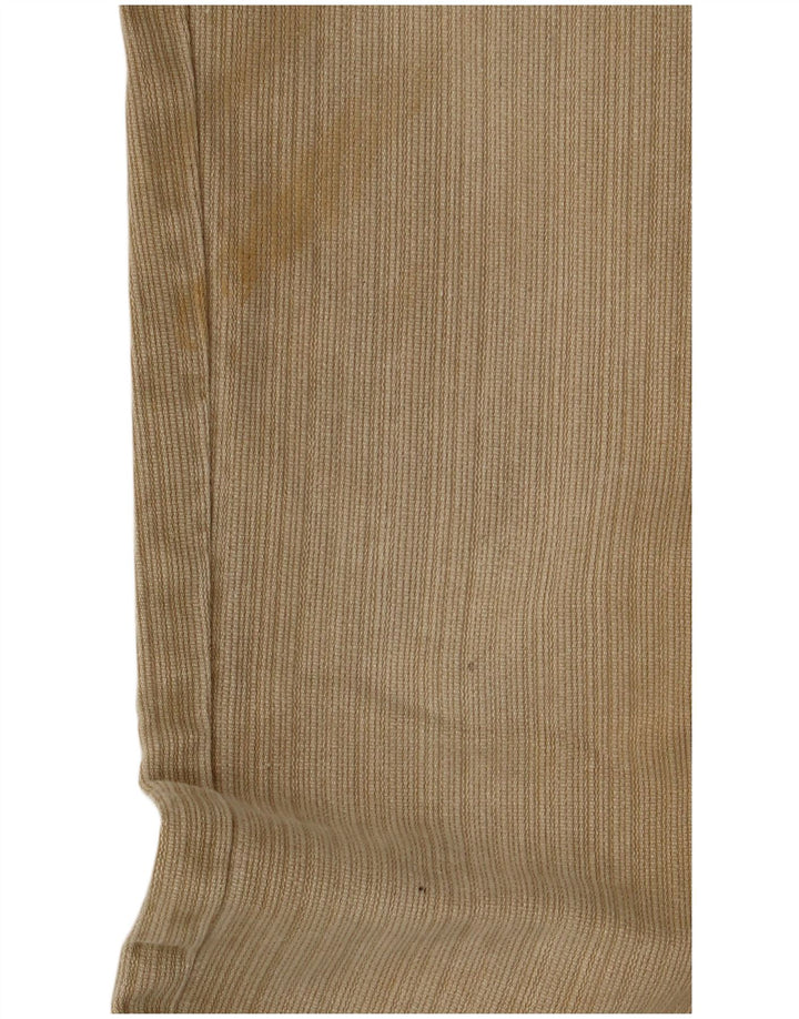 Calça casual masculina Ben Sherman Bootcut W29 L30 algodão cáqui