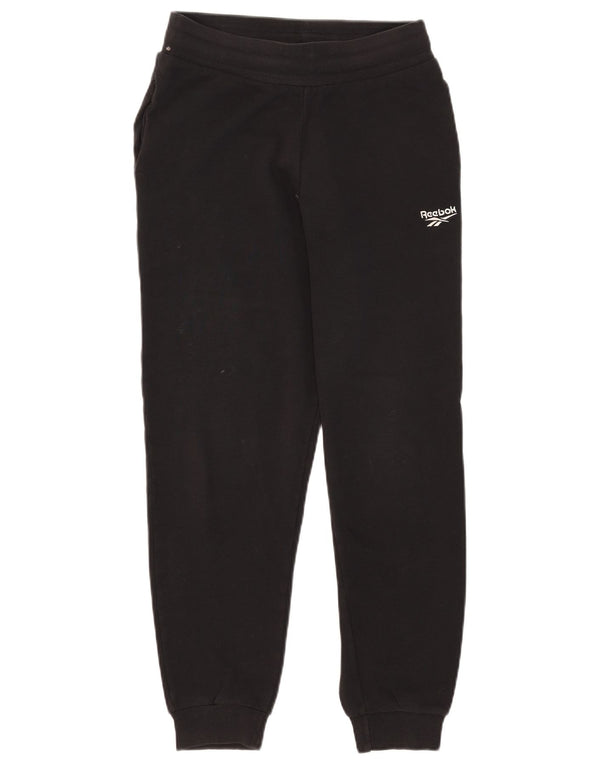 Calça de treino feminina Reebok Joggers UK 8/10 pequeno algodão preto