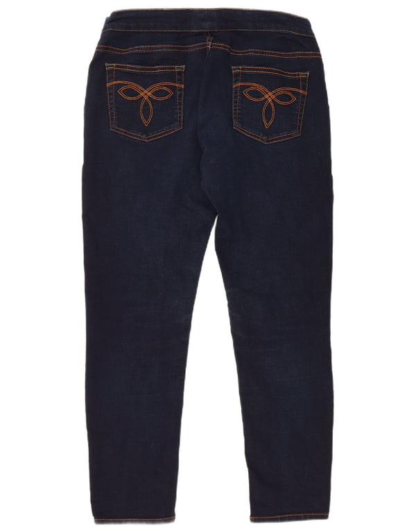 Jeans skinny feminino Ted Baker W32 L30 algodão azul marinho