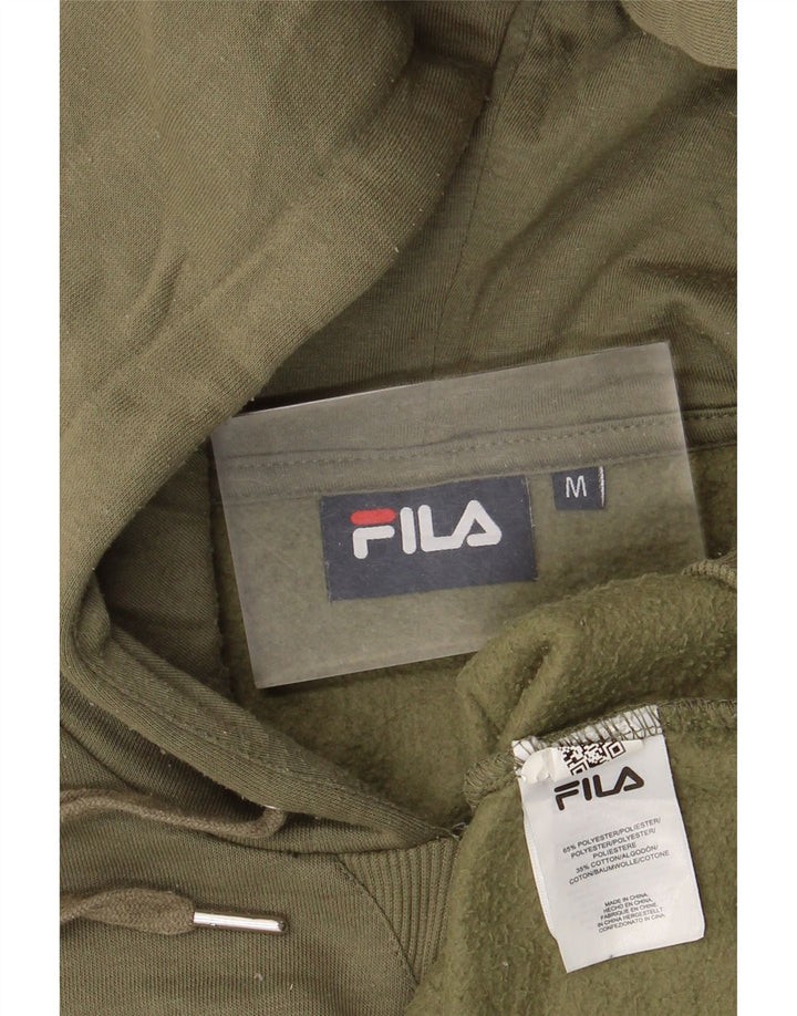 Fila Womens Oversized Hoodie Jumper UK 14 Médio Poliéster Cáqui
