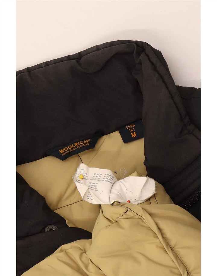 Casaco acolchoado masculino Woolrich UK 38 médio preto nylon