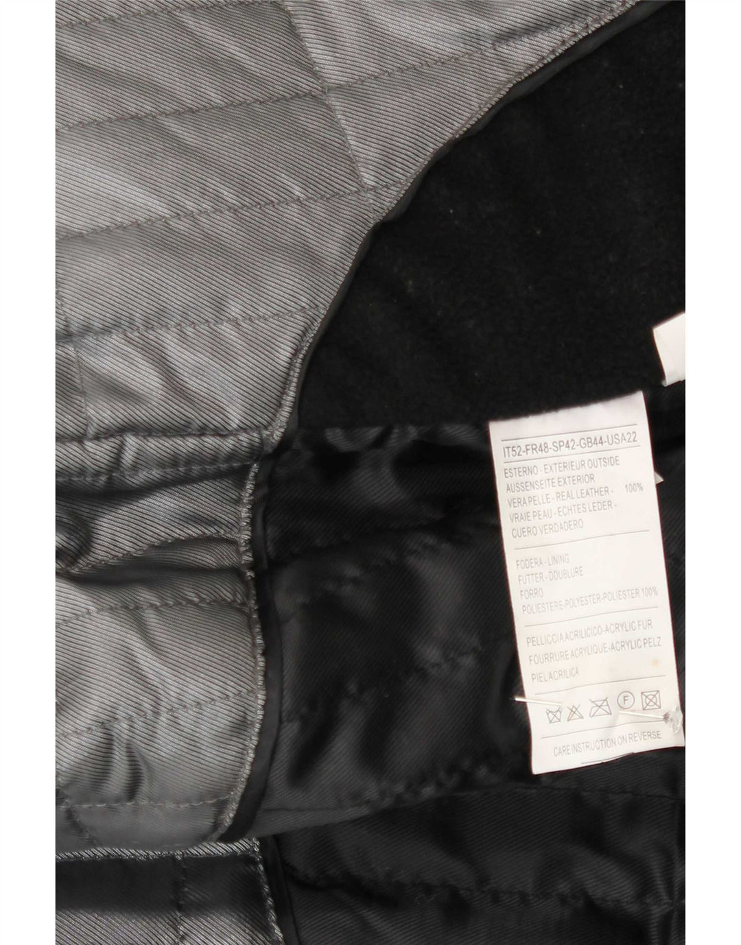 Jaqueta de couro masculina Zarro IT 52 XL preta