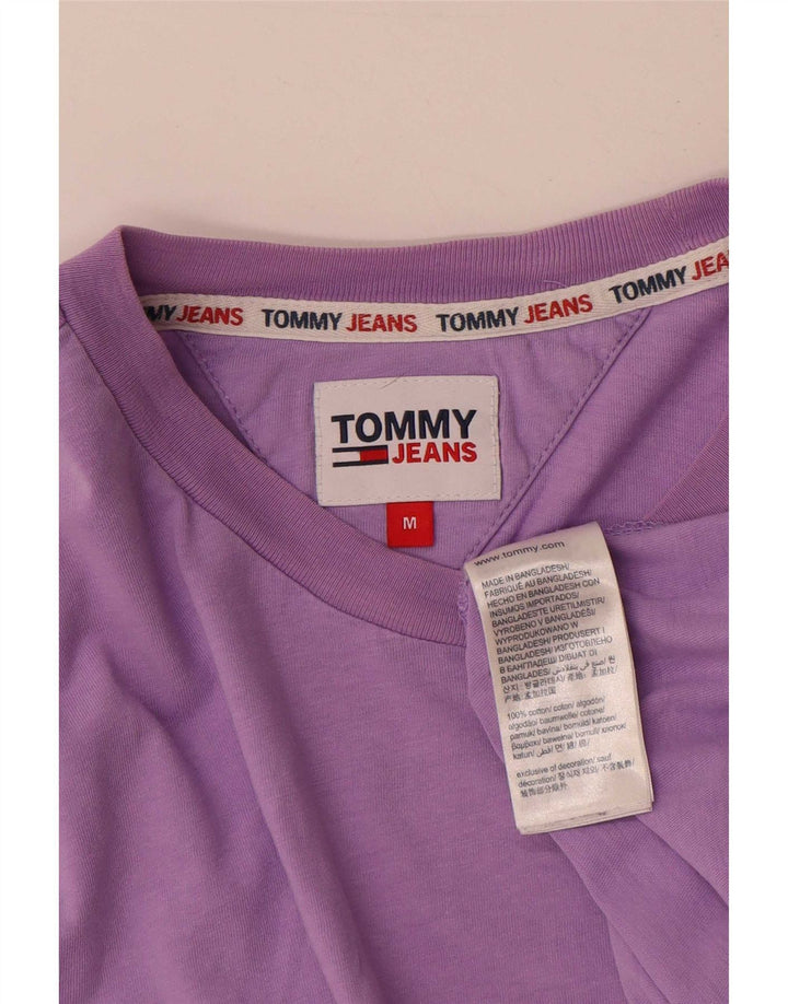 Camiseta masculina Tommy Hilfiger Top médio algodão roxo
