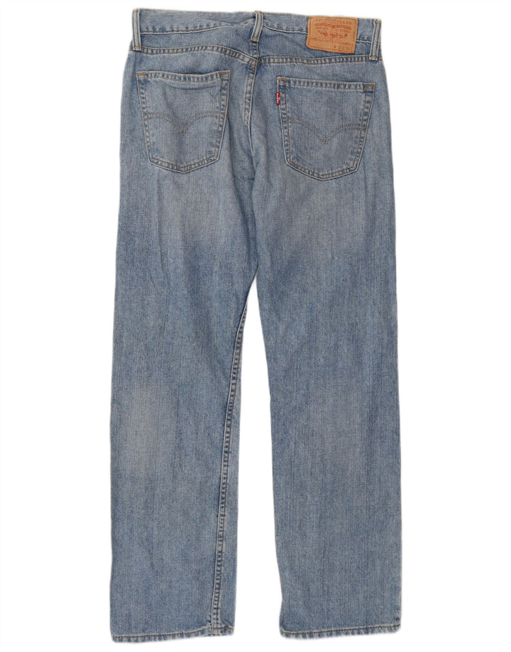 Levi's Masculino 512 Slim Straight Jeans W32 L30 Azul Algodão