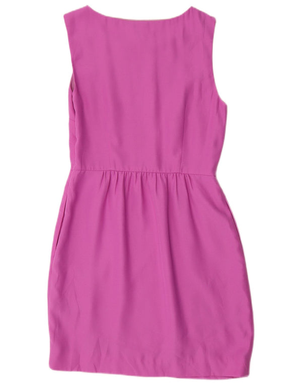 J. Crew vestido feminino sem mangas com bainha US 2 XS roxo poliéster