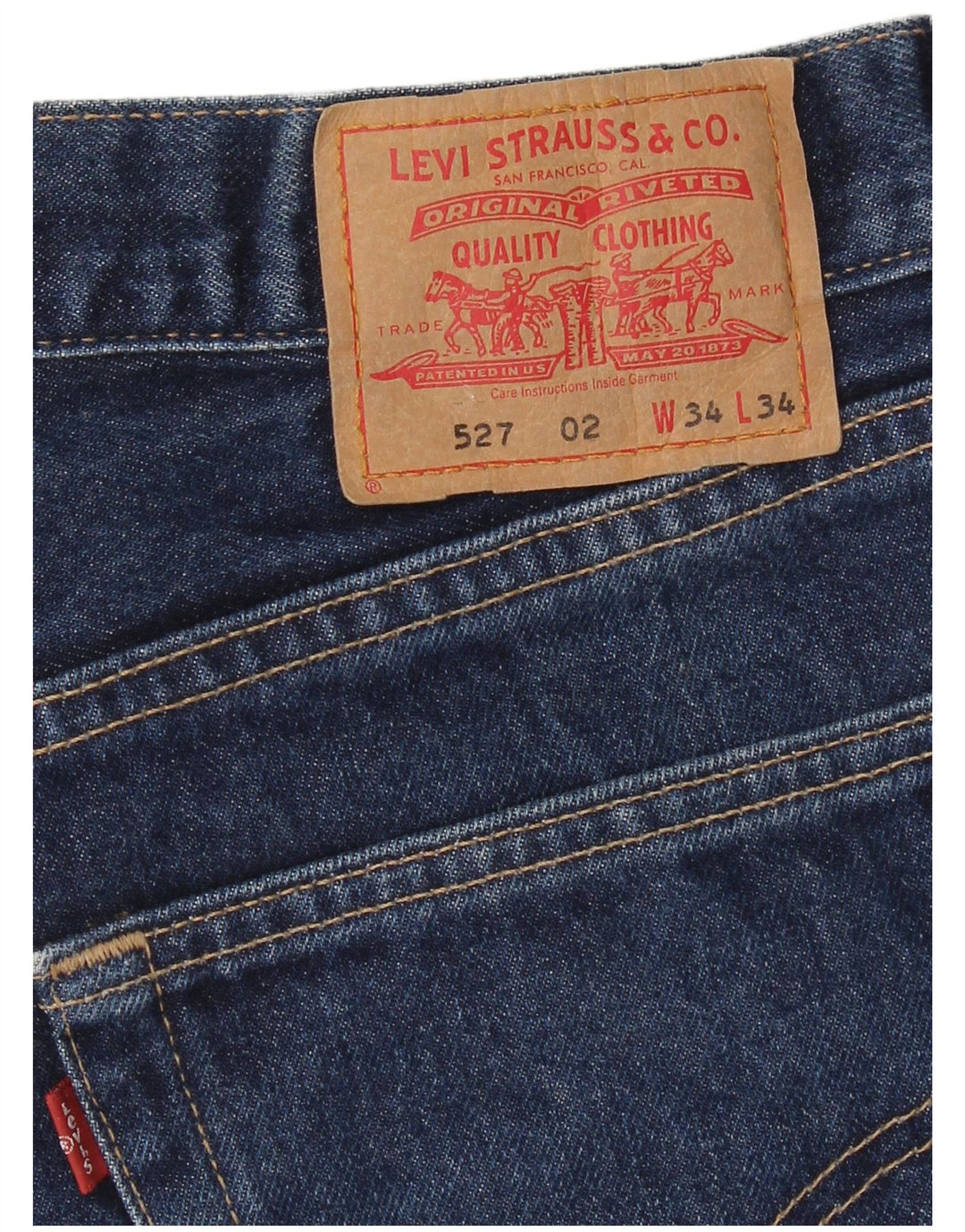 Jeans Levi's 527 Bootcut W34 L34 Azul Marinho