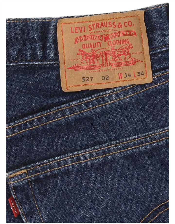 Jeans Levi's 527 Bootcut W34 L34 Azul Marinho