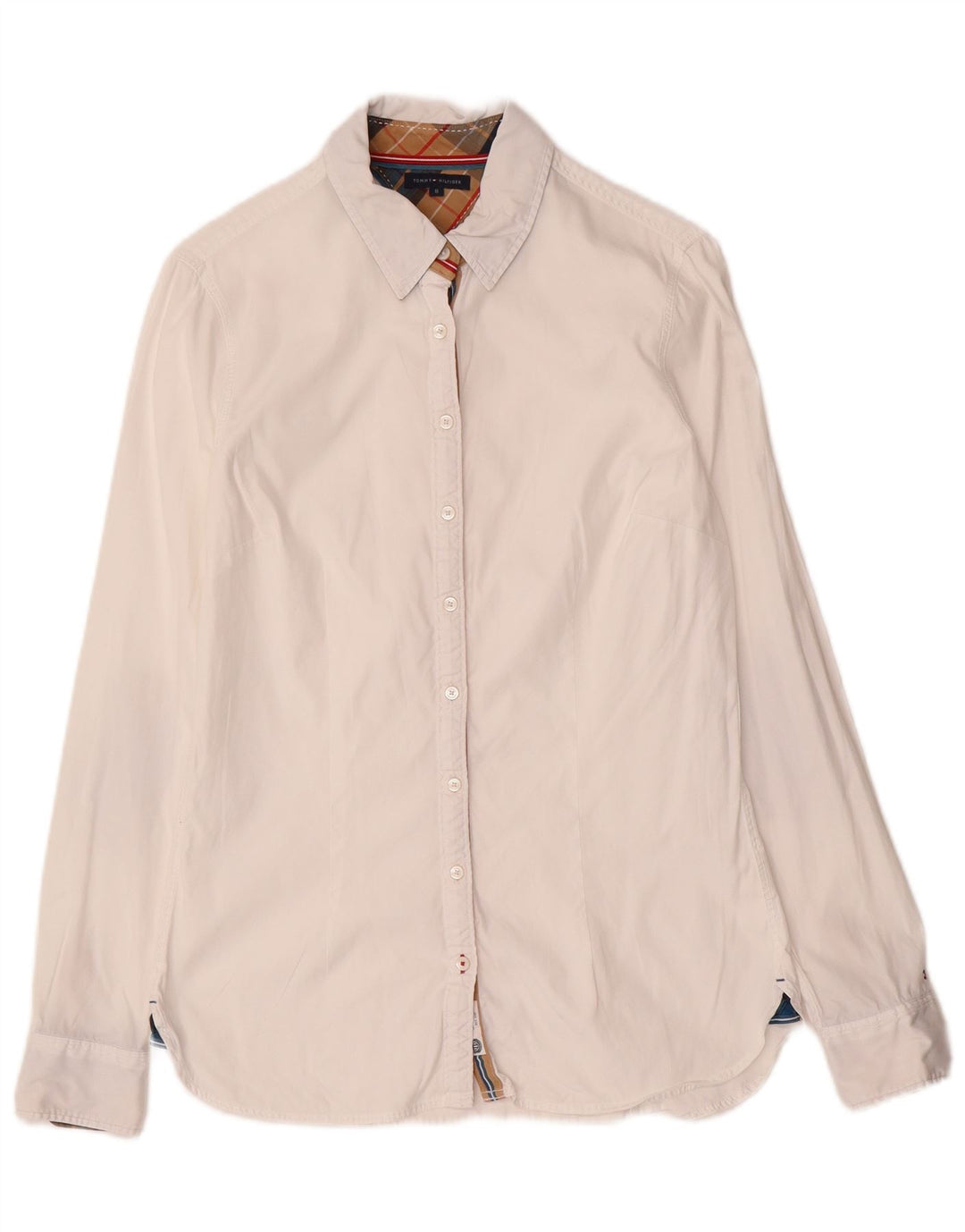 Camisa feminina TOMMY HILFIGER EUA 8 médio branco
