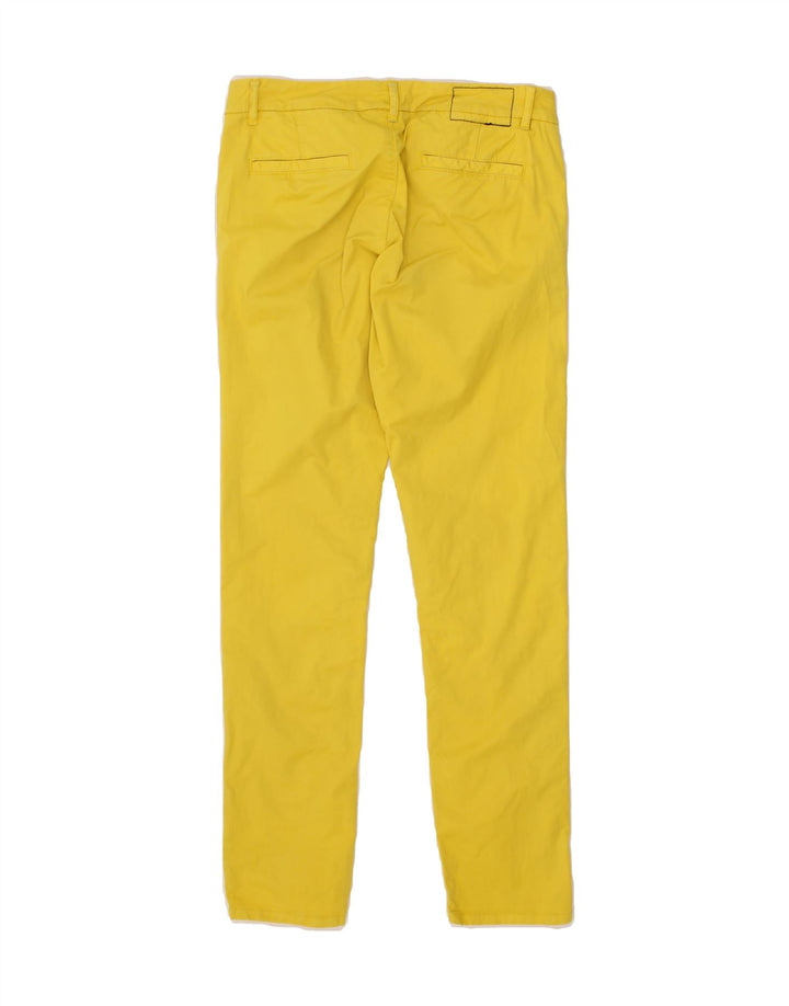SUN68 Womens Slim Chino Trousers W27 L30 Yellow Cotton Vintage Sun68 and Second-Hand Sun68 from Messina Hembry 