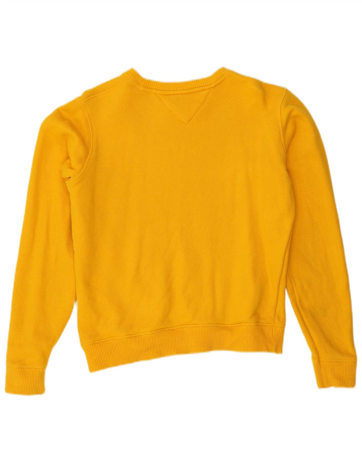 TOMMY HILFIGER Suéter oversized feminino Reino Unido 10 pequeno amarelo