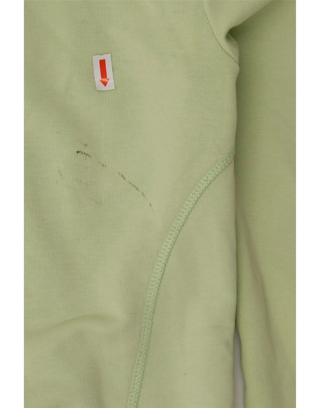 Suéter feminino PUMA com capuz e zíper gráfico UK 8 pequeno verde