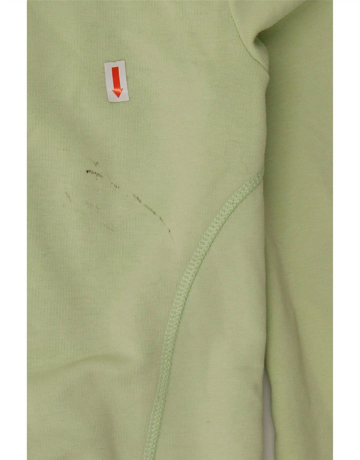 Suéter feminino PUMA com capuz e zíper gráfico UK 8 pequeno verde