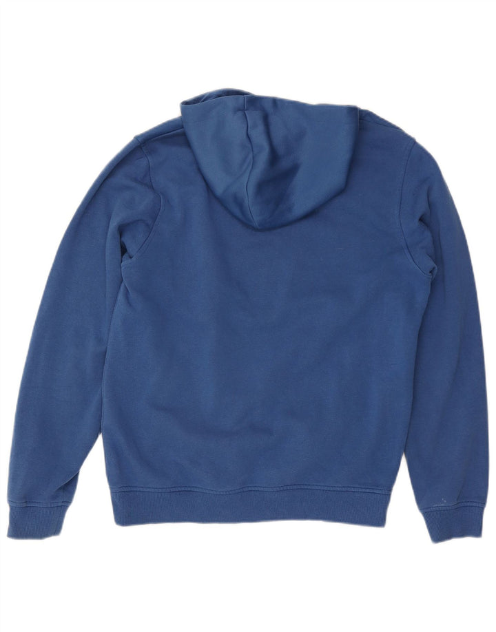 Suéter masculino com capuz gráfico Jack & Jones Core azul médio poliéster