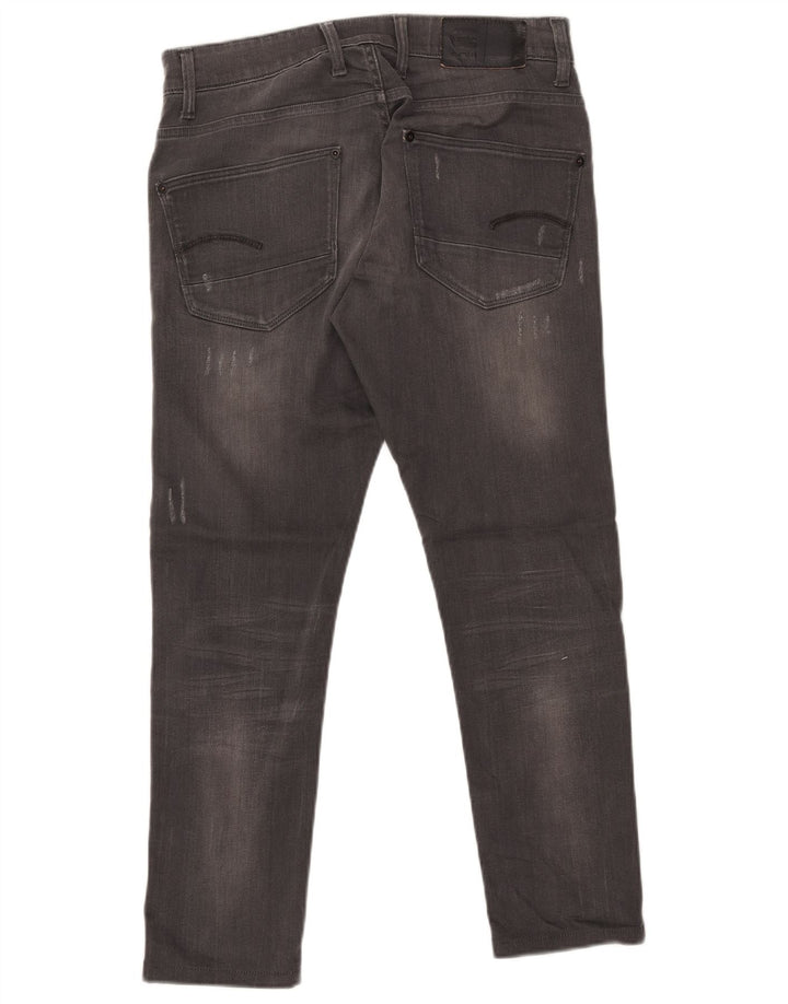 G-Star Masculino Revend Slim Jeans W32 L27 Algodão Cinza