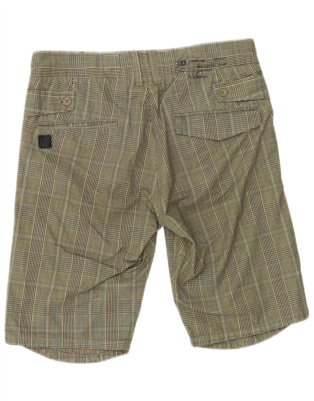 Shorts Chino masculino Jack & Jones médio W32 algodão xadrez cáqui