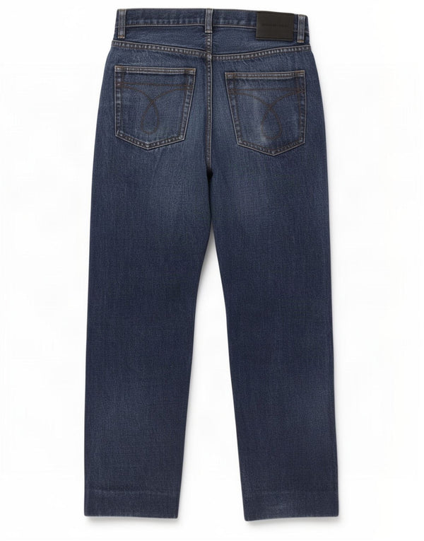 Calça jeans reta masculina Calvin Klein W33 L28 algodão azul