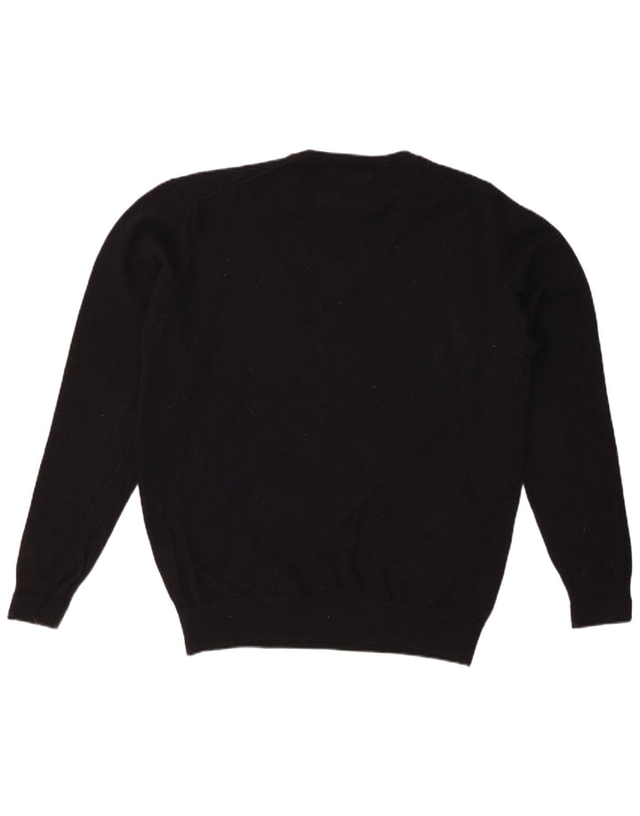 MARLBORO CLASSICS Suéter masculino com decote em V XL lã preta