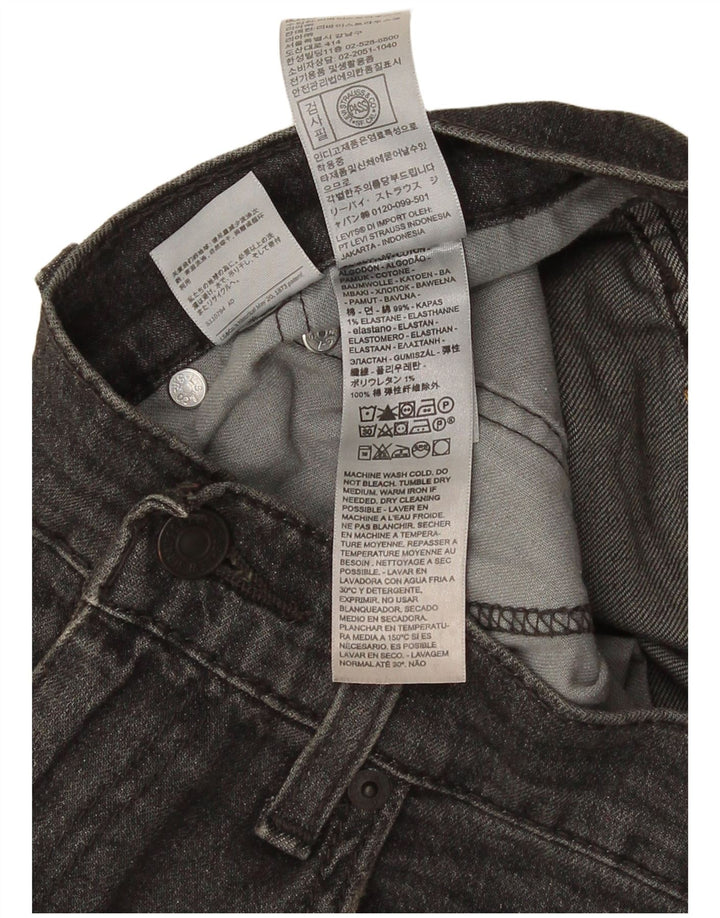 Calça jeans masculina Levi's 502 Tapered W31 L29 cinza algodão