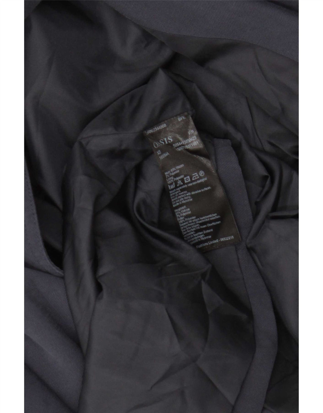 Trench Coat feminino Oasis UK 6 XS azul marinho viscose