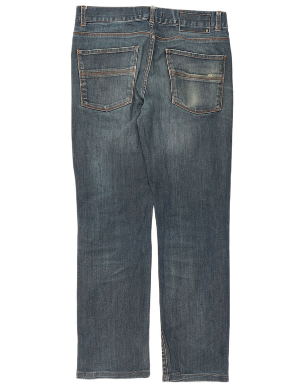 Zara Mens Classic Fit Straight Jeans EU 40 Médio W31 L30 Azul Marinho Esportes