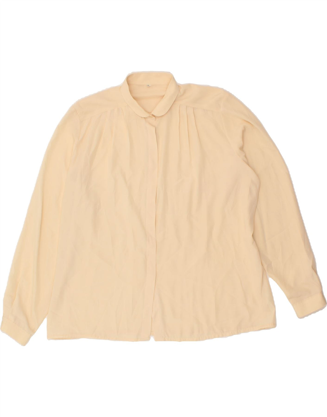 VINTAGE Womens Shirt Blouse IT 52 2XL Beige Polyester Vintage Vintage and Second-Hand Vintage from Messina Hembry 