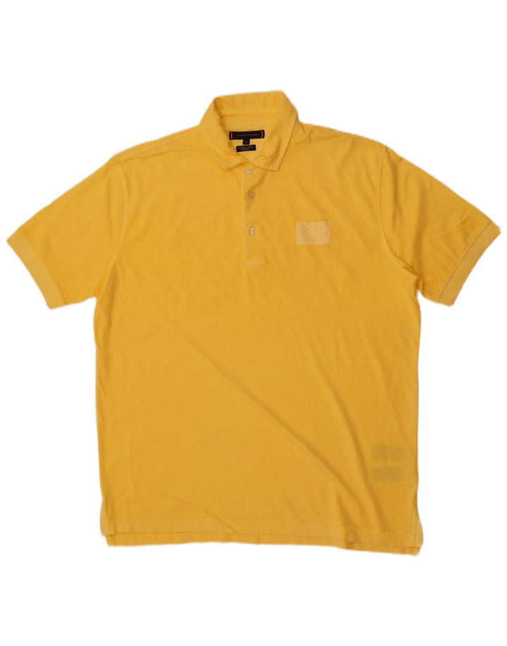Camisa polo masculina Tommy Hilfiger Regular Fit XL algodão amarelo